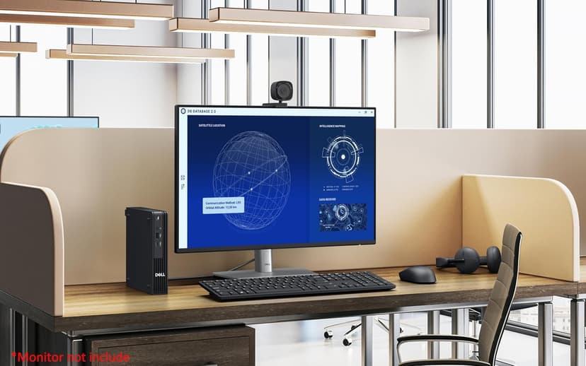 2025 Dell Pro Micro MFF Mini AI PC (Intel 14-Core Ultra 5 235T (> i7-13700), 32GB DDR5, 1TB SSD), QCM1250 (Replace OptiPlex 7000), Tiny Business Desktop, Wi-Fi 6E, RJ45, Bluetooth, 2x DP, Win 11 Pro