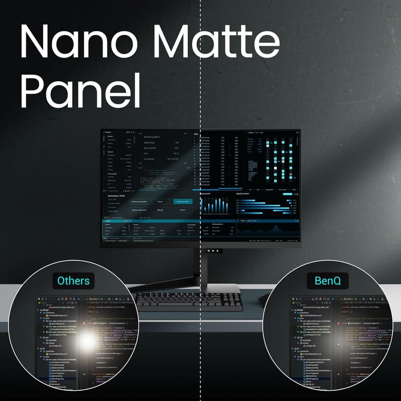 BenQ RD320U 32” 4K 3840x2160 Programming Monitor 2000:1 Contrast Ratio Nano Matte Panel, 90W USB-C, Coding Modes, Night Hours Protection, Ergonomic Design, and Eye-Care Technology (Renewed)