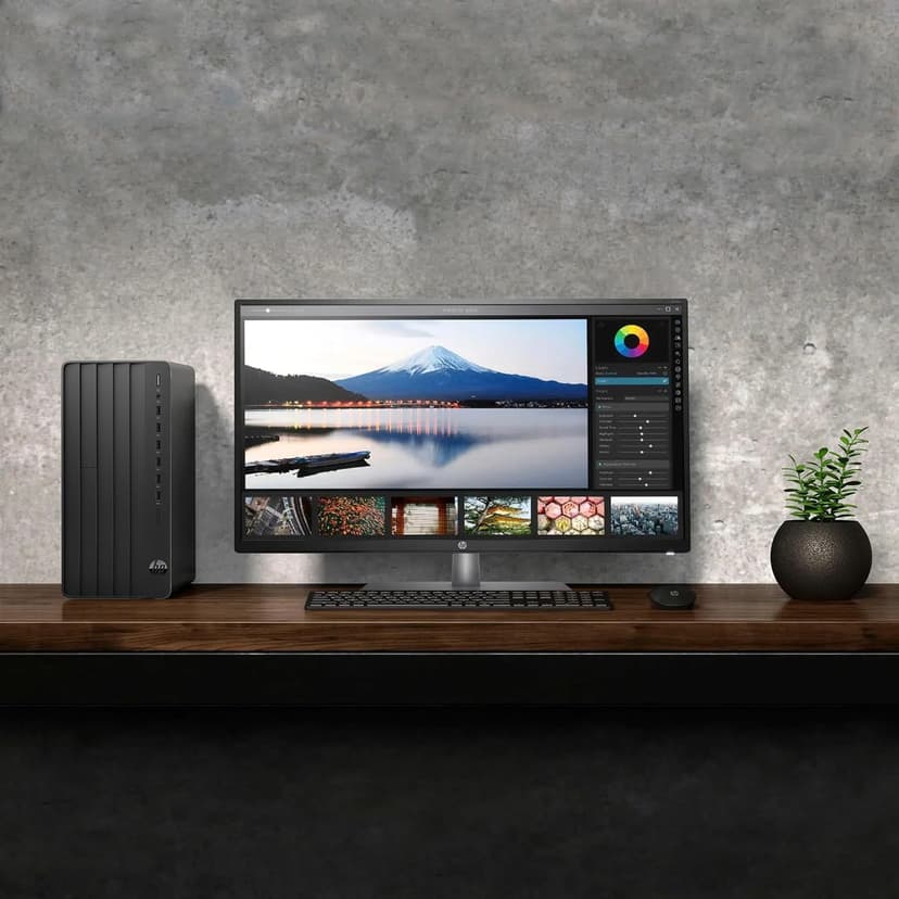HP Tower Business Desktop Computer, 13th Gen Intel 4-Core Processor (Beat i5-12400), 32GB DDR4 RAM, 1TB PCIe SSD, WiFi Adapter, RJ-45, HDMI, VGA, KB & Mouse, Windows 11 Pro