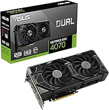 ASUS Dual GeForce® RTX 4070 12GB GDDR6X, IP5X, Auto-Extreme Technology, 144-Hour Validation Program, HDMI 2.1a, DP 1.4a