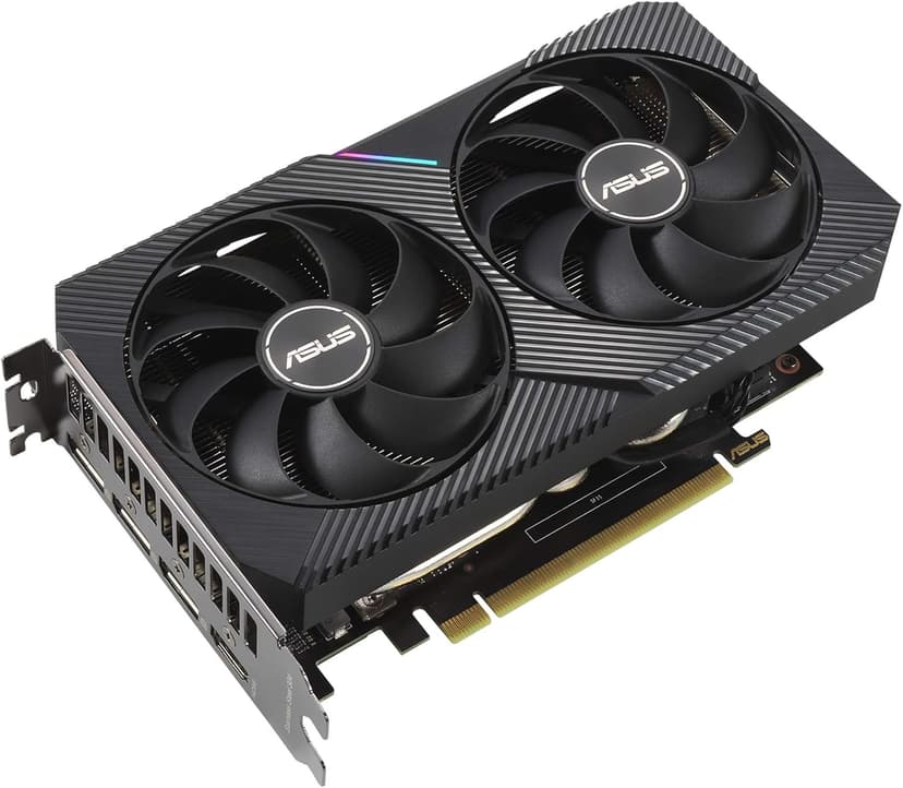 ASUS Dual NVIDIA GeForce RTX 3060 V2 12GB GDDR6 Gaming Graphics Card (PCIe 4.0, 12GB GDDR6 Memory, HDMI 2.1, DisplayPort 1.4a, 2-Slot Design, Axial-tech Fan Design, 0dB Technology)