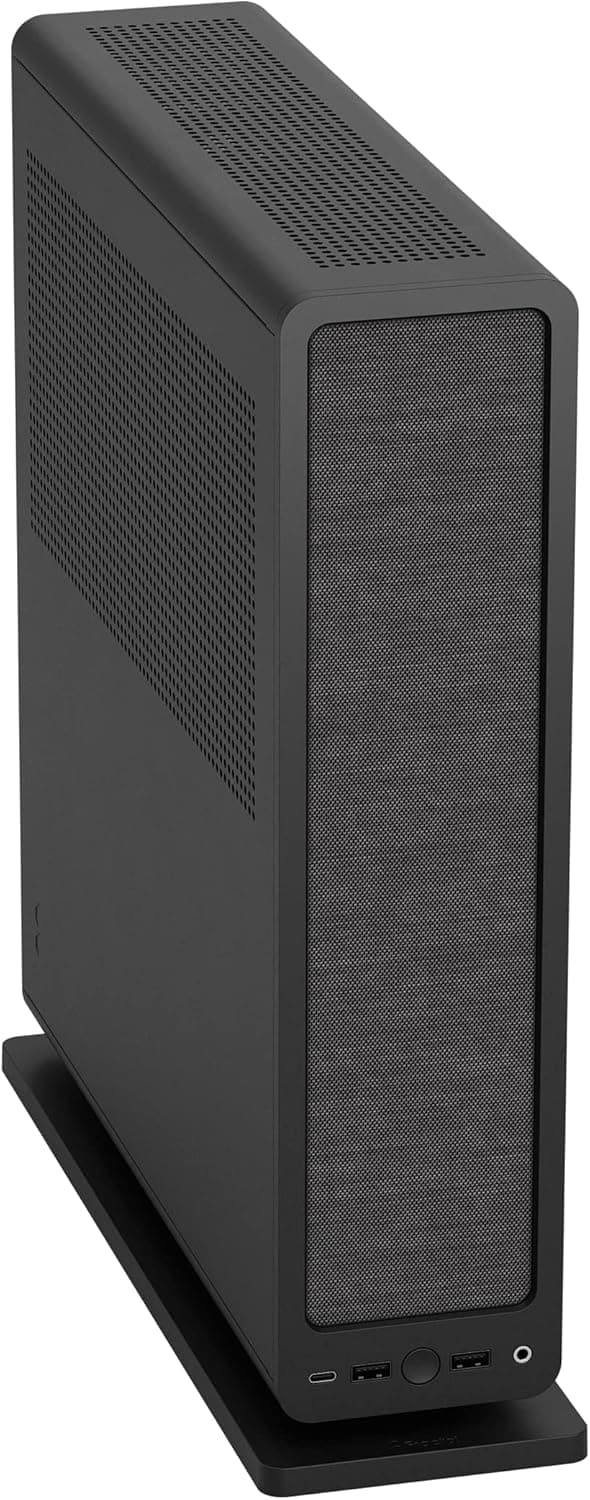 Fractal Design Ridge Black - PCIe 4.0 Riser Card Included - 2X 140mm PWM Aspect Fans Included - Type C USB - m-ITX PC Gaming Case