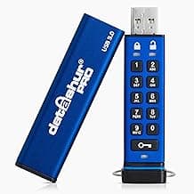 iStorage datAshur PRO 8 GB | Encrypted USB Memory Stick | FIPS 140-2 Level 3 Certified | Password protected | Dust/Water Resistant