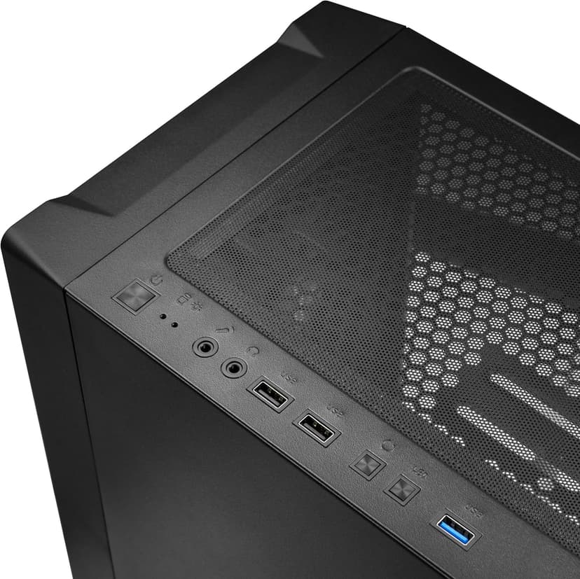 Blackout Computers Gaming Desktop PC Computer, Intel Core i7 3.6 GHz up to 4.0 GHz,AMD Radeon RX 580 8G GDDR5,16GB RAM,1TB NVME SSD, Windows 10 Pro, WiFi, Bluetooth 5.0, VR Ready,RGB Fans x4 (Renewed)