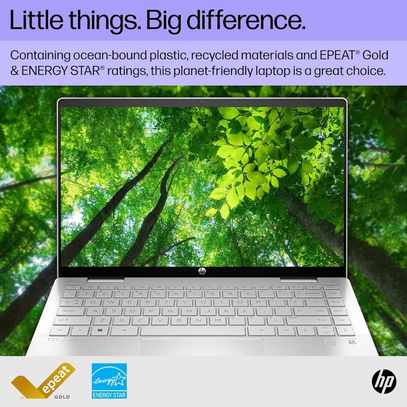 HP Pavilion x360 14 inch Laptop, FHD Touchscreen, 13th Generation Intel Core i3-1315U, 8 GB RAM, 256 GB SSD, Intel UHD Graphics, Windows 11 Home, 14-ek1099nr (2024)