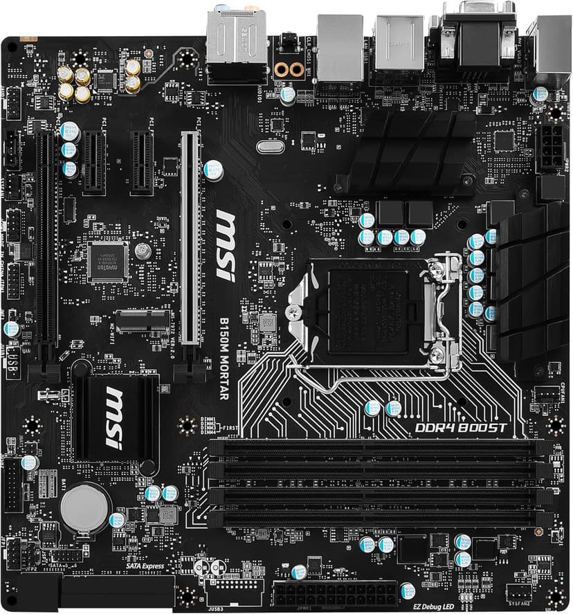 MSI Gaming Intel Skylake B150 LGA 1151 DDR4 USB 3.1 Micro ATX Motherboard (B150M Mortar)