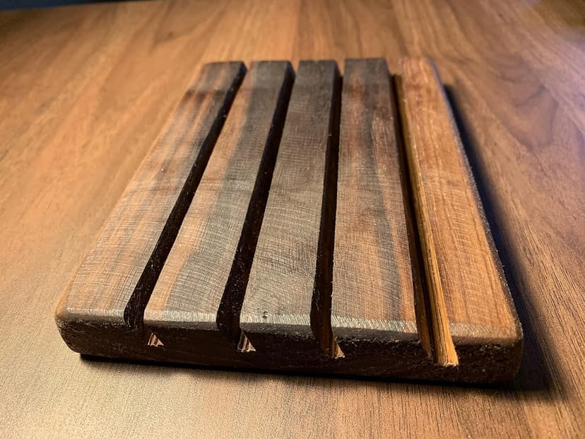 SD Card Holder for Desktop Display - USB Thumb Drive Stand Handmade from Beautiful Walnut - Gift Idea for Photographers, Videographers, & Tech Professionals
