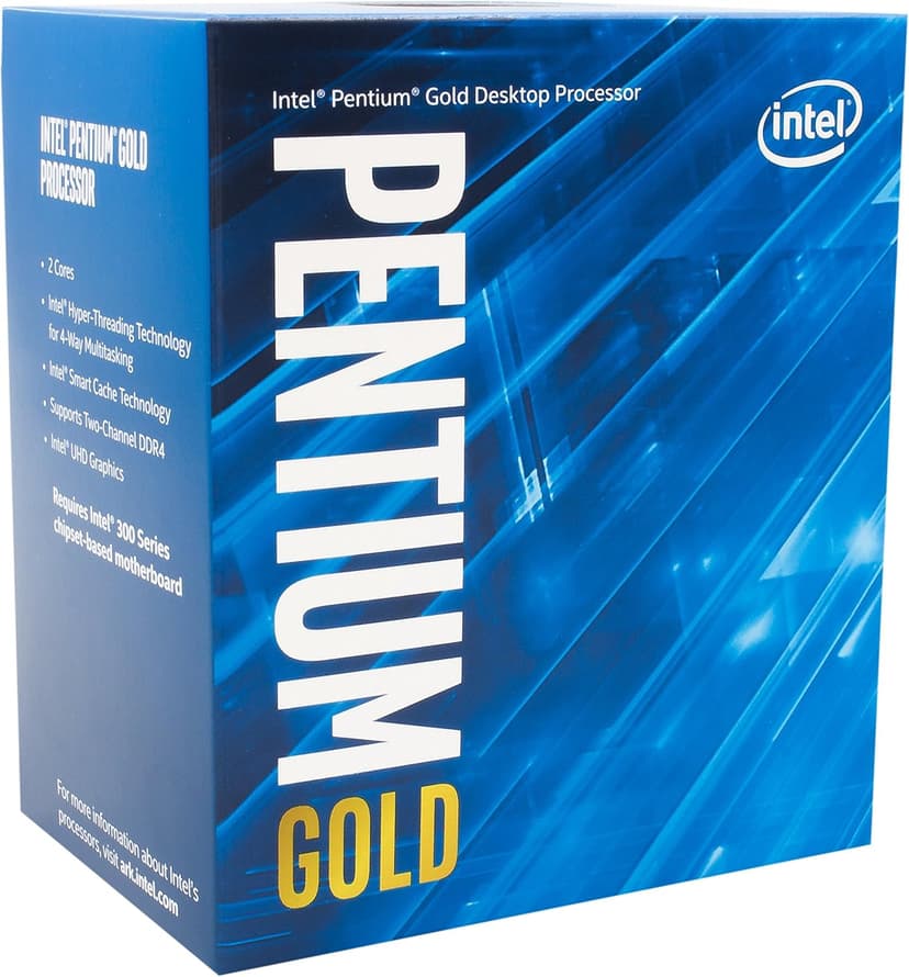 Intel® Pentium® Gold G5400 Desktop Processor 2 Core 3.7GHz LGA1151 300 Series 54W/58W BX80684G5400