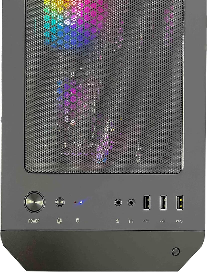 NSXGAMING Nova Desktop Gaming Computer (AMD Ryzen 5 5600G, 16GB 2 * 8 GB DDR4 3600, 512Gb M2 NVME SSD, RGB Fans, W11 64-bit Ready, Wify Ready, Mouse and Keyboard)