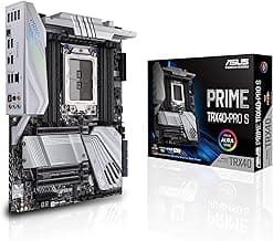 ASUS Prime TRX40-Pro S AMD sTRX4 3rd Gen Ryzen Threadripper ATX Content Creation Motherboard (16 Power Stages, PCIe 4.0, DDR4, Triple M.2, Gigabit LAN, Aura Sync RGB).