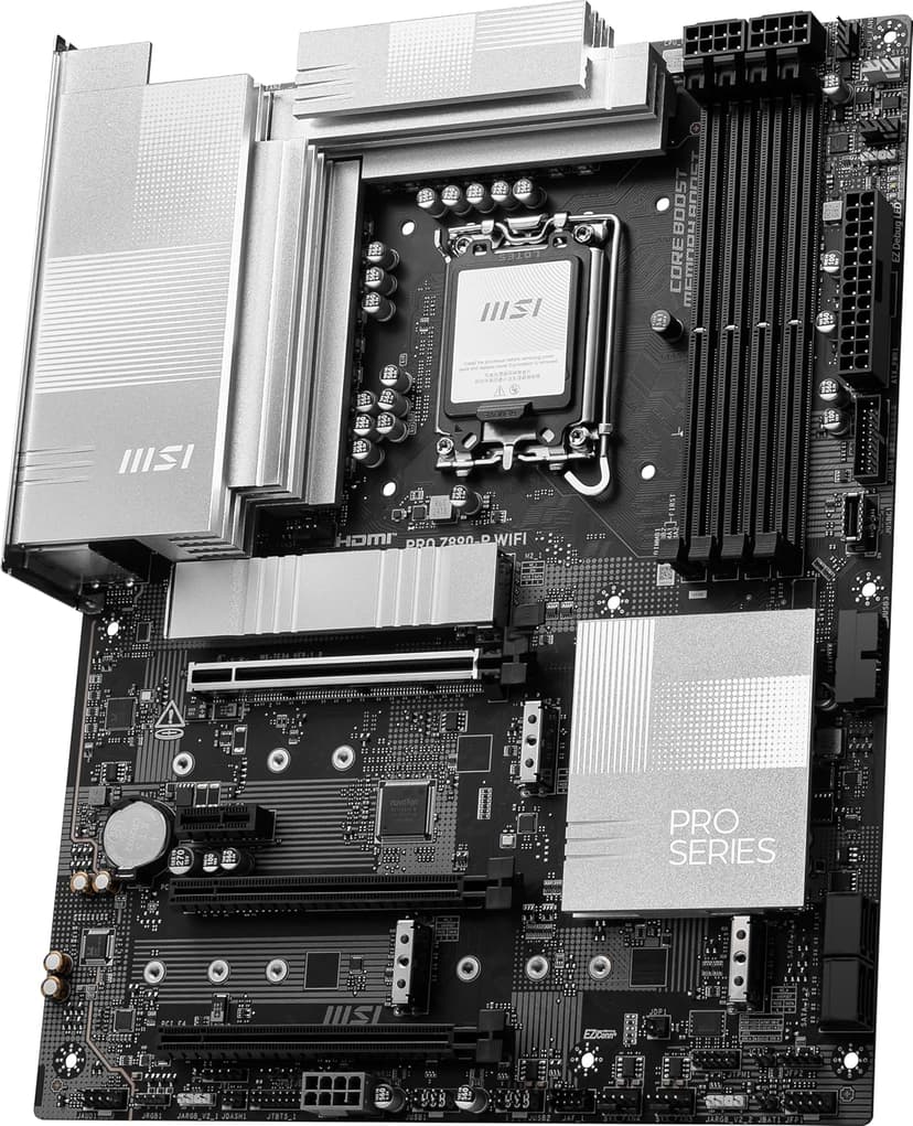 MSI PRO Z890-P WiFi ProSeries Motherboard (Supports Core Ultra Series 2 Intel Processors, LGA 1851, DDR5, PCIe 5.0, M.2, SATA, 5Gbps LAN, USB Type-C, Wi-Fi 7, Bluetooth 5.4, Thunderbolt 4, ATX)