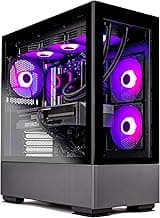 Skytech Gaming Azure Gaming PC Desktop – AMD Ryzen 7 7700X 4.5 GHz, NVIDIA RTX 4070, 1TB NVME SSD, 32GB DDR5 RAM RGB, 650W Gold PSU, 360mm AIO, 11AC Wi-Fi, Windows 11 Home 64-bit,Black