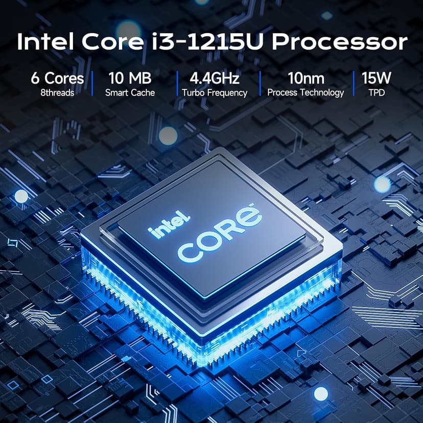 2 in 1 Laptop Convertible 15.6 Inch (16GB RAM, 1TB SSD), i3-1215U 6-Core Processor(Up to 4.4Ghz), FHD IPS Touch Screen Laptop Computer 360° for Students and Business, USB 3.0, Type C