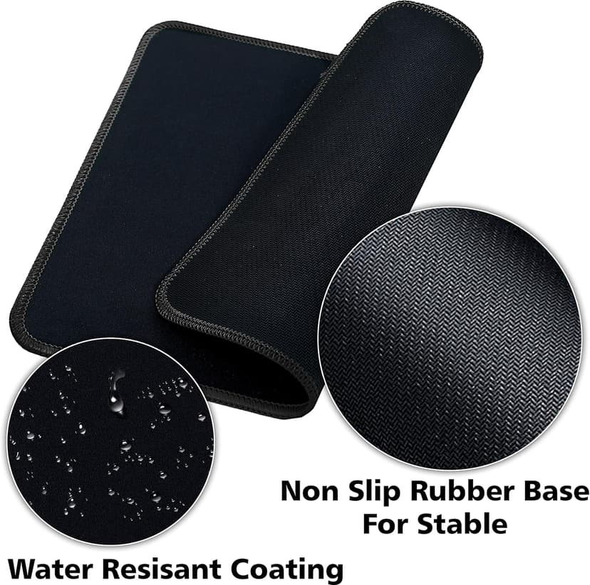 SaiTech IT 20 Pack 2mm Mouse Pad with Stitched Edges Non-Slip Rubber Base, Premium-Textured and Waterproof Mousepads Bulk, Mouse Pad Multipack Mousepad for Computers, Laptop, 8.66 x 7.1 inch