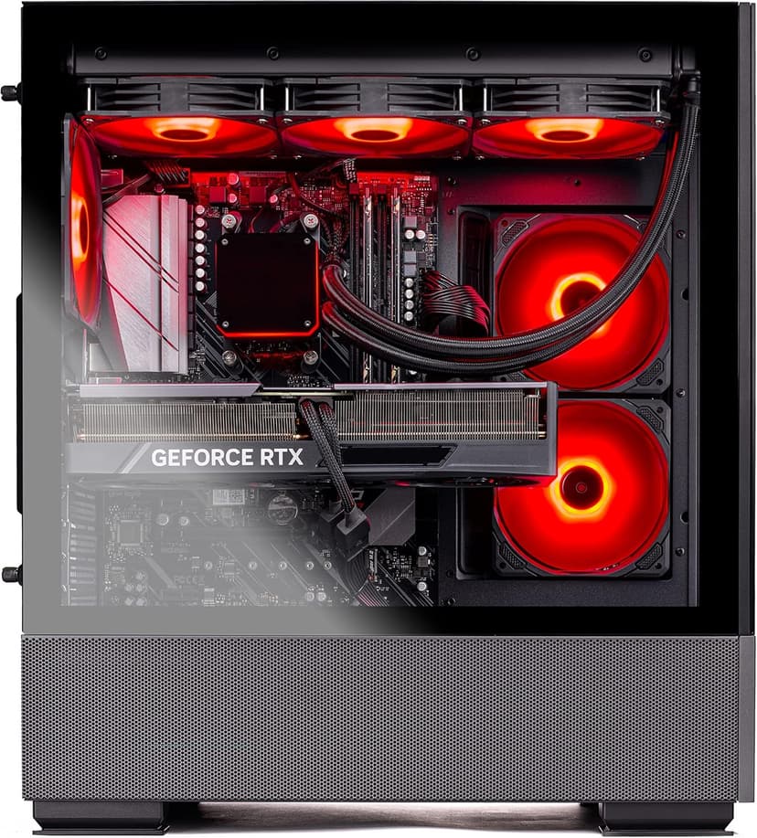 Skytech Gaming Azure Gaming PC Desktop – AMD Ryzen 7 7700X 4.5 GHz, NVIDIA RTX 4070, 1TB NVME SSD, 32GB DDR5 RAM RGB, 650W Gold PSU, 360mm AIO, 11AC Wi-Fi, Windows 11 Home 64-bit,Black