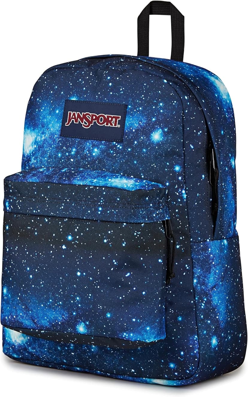 JanSport SuperBreak Plus Backpack with Padded 15-inch Laptop Sleeve and Integrated Bottle Pocket - Spacious and Durable Daypack for Work and Travel - Stellar Starfield