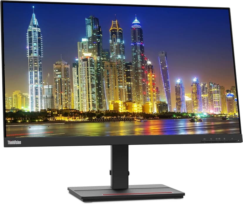 Lenovo ThinkVision S24e-20 23.8" Full HD WLED LCD Monitor 2-Pack Bundle with 250 Nit Brightness, FreeSync, 1920 x 1080, Vertical Alignment, HDMI-VGA, Raven Black