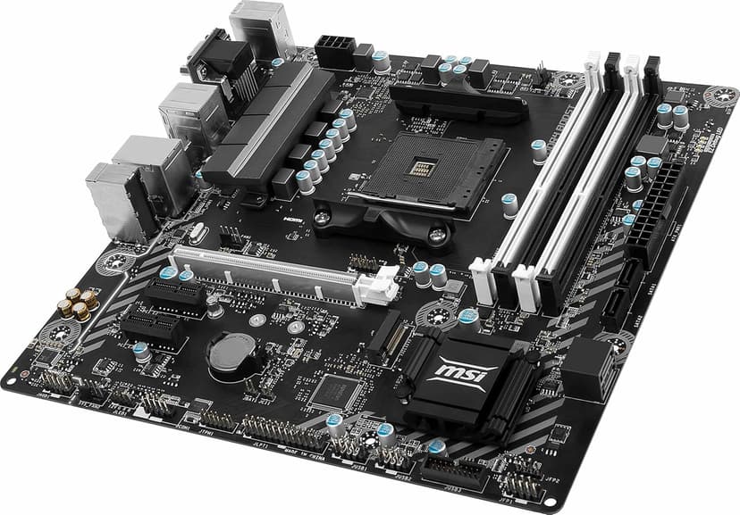 MSI Gaming AMD Ryzen B350 DDR4 VR Ready HDMI USB 3 CFX micro-ATX Motherboard (B350M BAZOOKA)