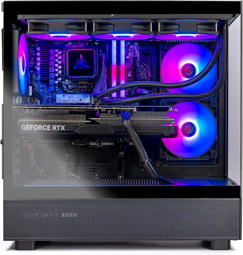 Skytech Gaming Azure 3 Desktop PC, Ryzen 7 9700X 3.8 GHz (5.5GHz Turbo), NVIDIA RTX 5060 Ti 16GB, 2TB Gen4 NVMe SSD, 32GB DDR5 RAM 5200 RGB, 850W Gold ATX 3 PSU, 360mm ARGB AIO, Wi-Fi, Win 11