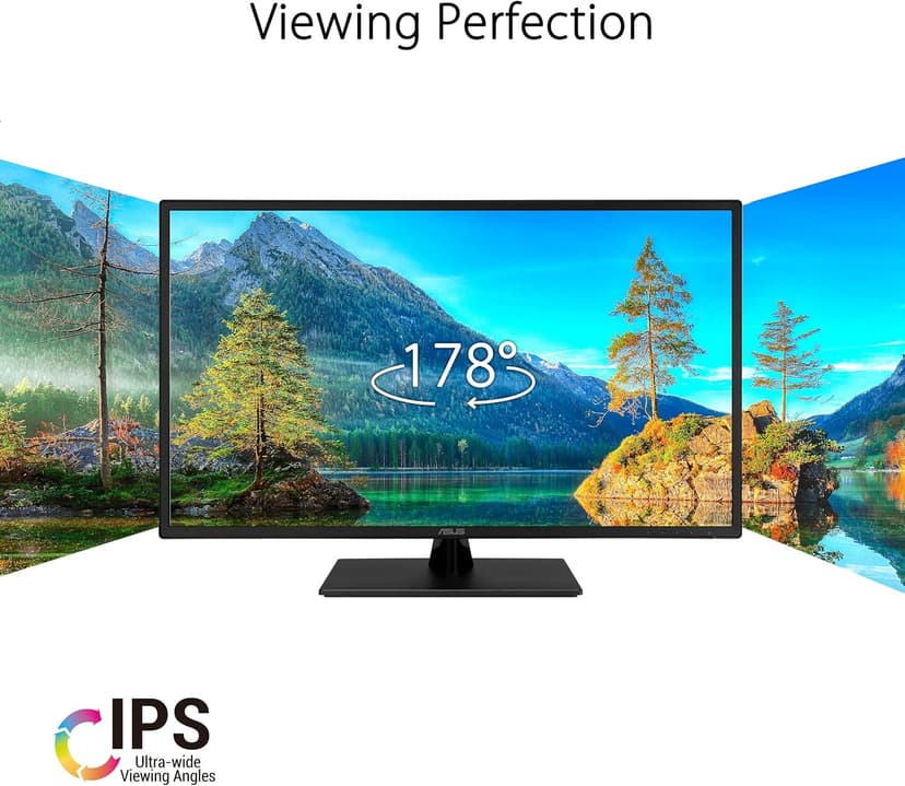 ASUS 32 Inch 1080P Monitor (VA329HE) - Full HD, IPS, 75Hz, Adaptive-Sync, Eye Care, Low Blue Light, Flicker Free, HDMI, VGA, Wall Mountable, Tilt Adjustable, Black