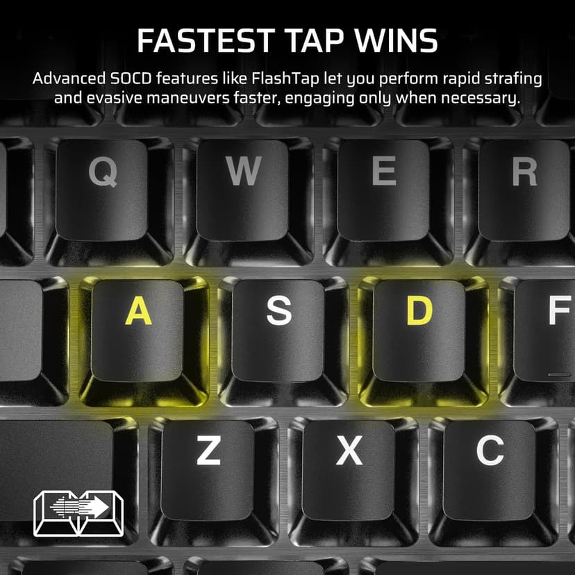 Corsair K70 CORE TKL RGB Tenkeyless Mechanical Wired Gaming Keyboard – Pre-Lubed MLX Red v2 Linear Switches, SOCD, ABS Double-Shot Keycaps, Sound Dampening, 1000Hz Polling, QWERTY NA – Black