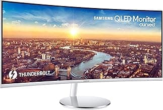 Samsung C34J791 34-inch QHD Ultrawide Curved Monitor with Thunderbolt 3, Mac ready (LC34J791WTNXZA) (Renewed)