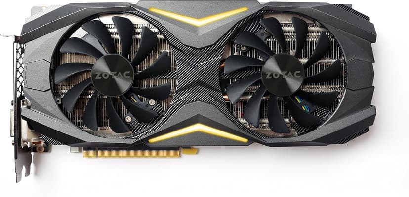 ZOTAC GeForce GTX 1080 AMP! Edition, ZT-P10800C-10P, 8GB GDDR5X Ice Storm Cooling, Metal Wraparound Carbon ExoArmor exterior, Ultra-wide 100mm Fans Gaming Graphics Card