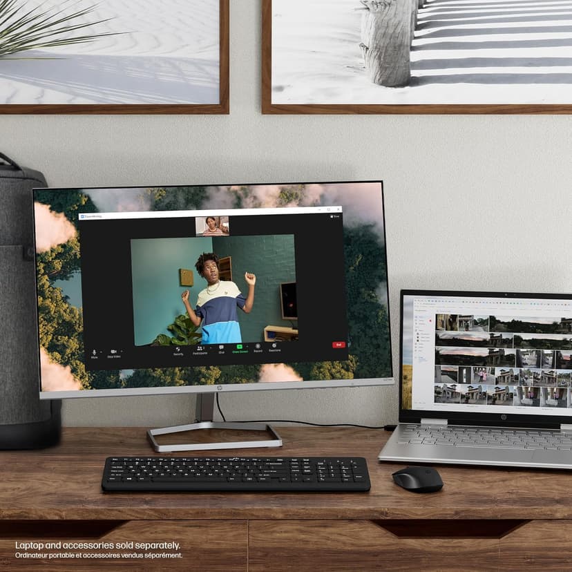HP Series 5 27 inch FHD Monitor, Full HD Display (1920 x 1080), IPS Panel, 99% sRGB, 1500:1 Contrast Ratio, 300 nits, Eye Ease with Eyesafe Certification, 527sw (2024)