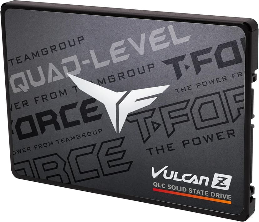 TEAMGROUP T-Force Vulcan Z 1TB SLC Cache 3D NAND QLC 2.5 Inch SATA III Internal Solid State Drive SSD (R/W Speed up to 550/470 MB/s) T253TY001T0C101
