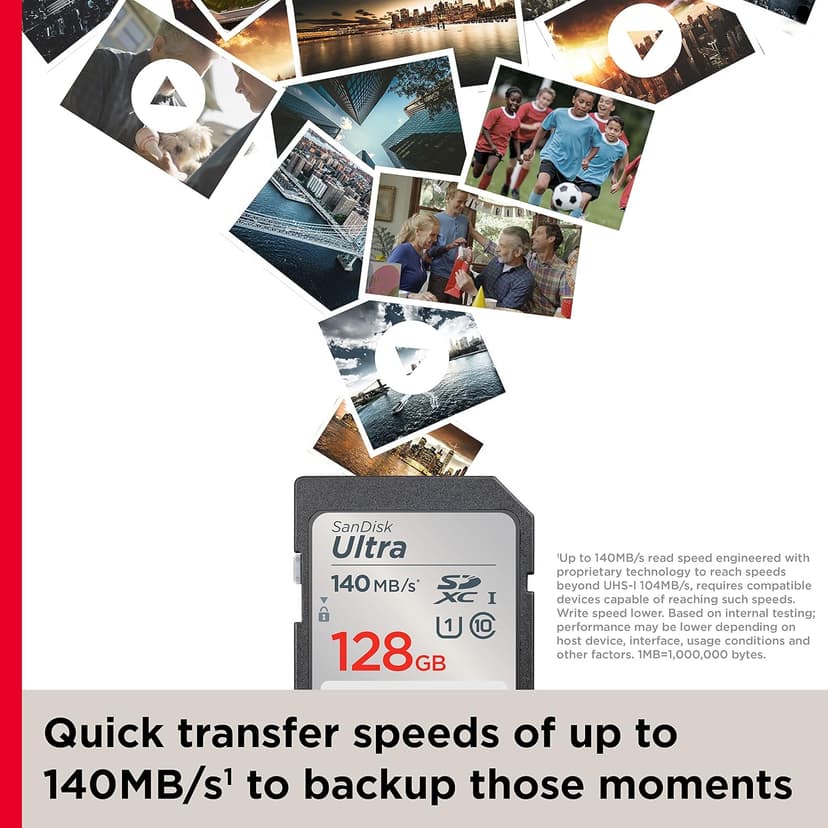 Sandisk Ultra 128 Gb Sdxc Uhs-I Class 10, W128277429 (10)