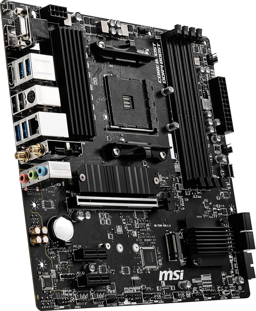 MSI B550M PRO-VDH WiFi ProSeries Motherboard (AMD Ryzen 5000, AM4, DDR4, PCIe 4.0, SATA 6Gb/s, M.2, USB 3.2 Gen 1, Wi-Fi, Bluetooth, D-SUB/HDMI/DP, Micro-ATX)