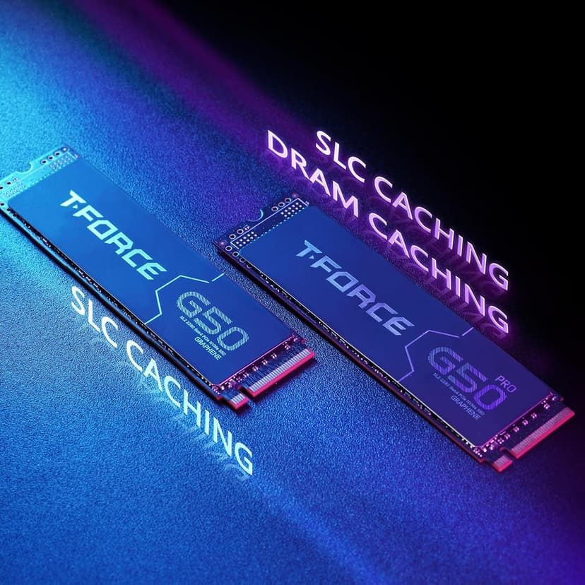 TEAMGROUP T-Force G50 1TB SLC Caching 3D TLC NAND NVMe InnoGrit PCIe Gen4x4 M.2 2280 Gaming SSD with Ultra-Thin Graphene Heat Spreader Works with PS5 Read/Write 5000/4800 MB/s TM8FFE001T0C129