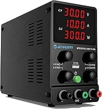 DC Power Supply Variable, 0-30V 0-10A Adjustable Switching DC Regulated Bench Power Supply with High Precision 4-Digit LED Display, 5V/2A USB Port, Coarse and Fine Adjustment SPS-3010