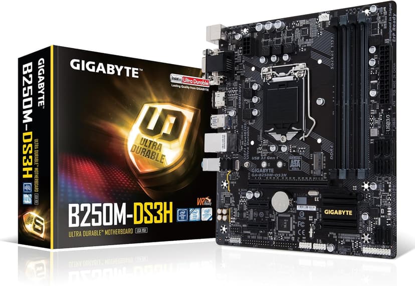 GIGABYTE GA-B250M-DS3H LGA1151 Intel Micro ATX DDR4 Motherboard