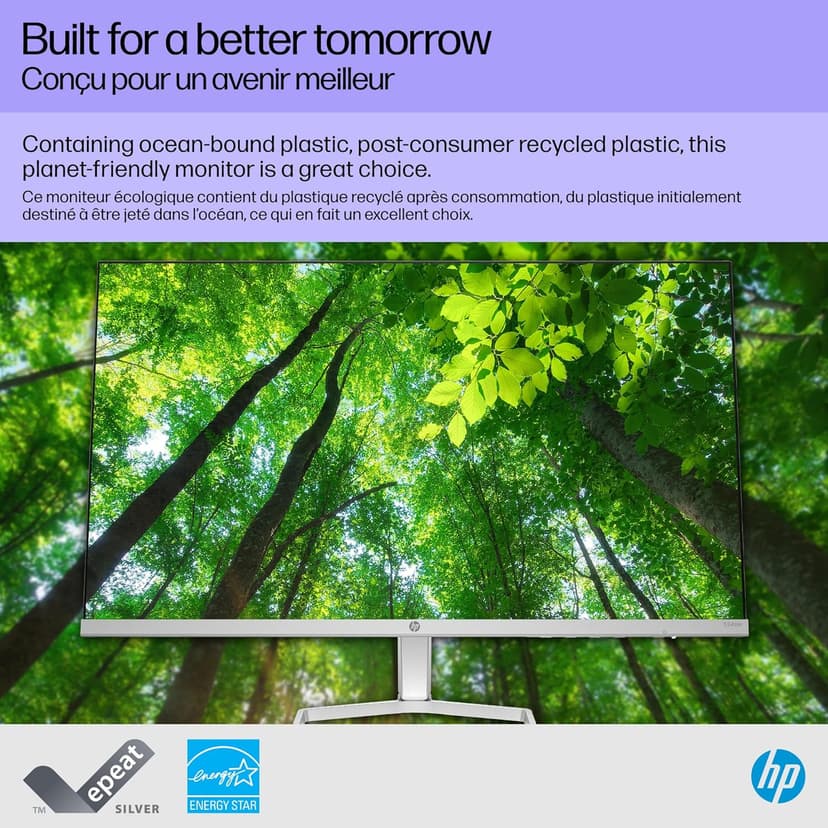 HP Series 5 24 inch FHD Monitor, Full HD Display (1920 x 1080), IPS Panel, 99% sRGB, 1500:1 Contrast Ratio, 300 nits, Eye Ease with Eyesafe Certification, 524sw (2024)