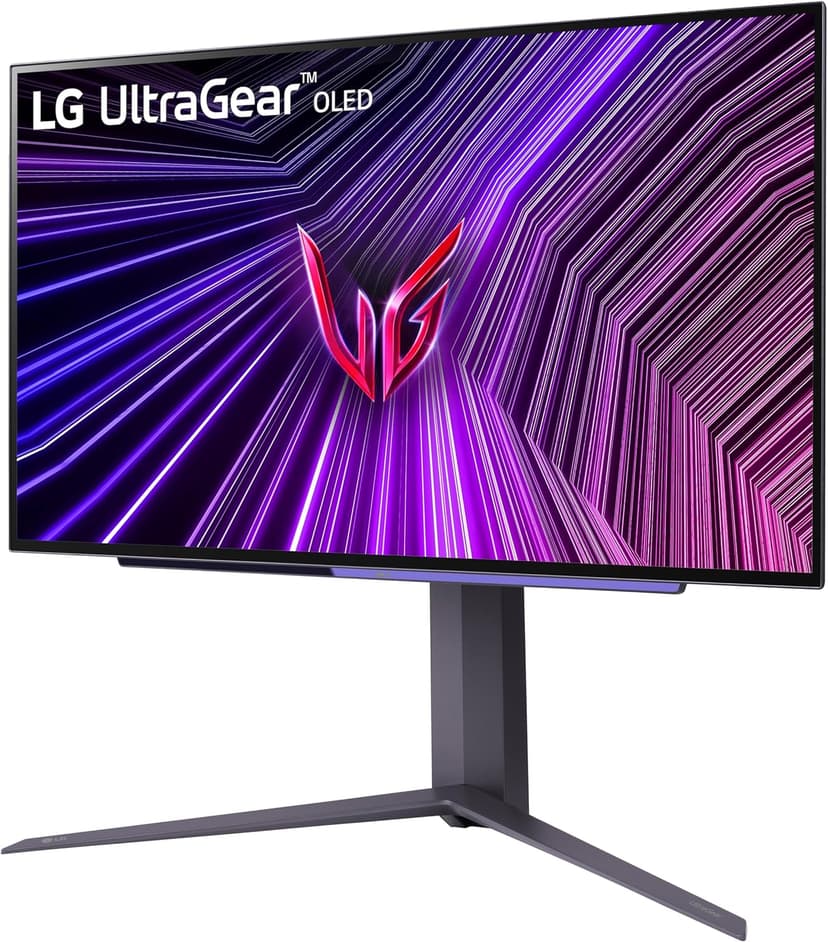 LG ‎27GS93QE 27-inch Ultragear OLED Gaming Monitor QHD 1440p 240Hz 0.03ms DisplayHDR True Black 400 AMD FreeSync Premium Pro NVIDIA G-Sync HDMI 2.1 DisplayPort Tilt/Height/Pivot Stand Black