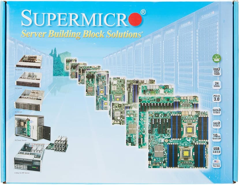 Supermicro X9DAI-O LGA2011/ Intel C602/ DDR3/ SATA3&USB3.0/ A&2GbE/ EATX Server Motherboard