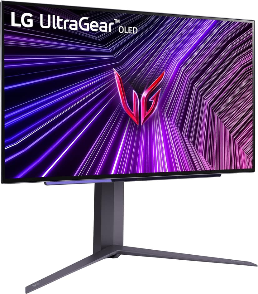 LG ‎27GS93QE 27-inch Ultragear OLED Gaming Monitor QHD 1440p 240Hz 0.03ms DisplayHDR True Black 400 AMD FreeSync Premium Pro NVIDIA G-Sync HDMI 2.1 DisplayPort Tilt/Height/Pivot Stand Black