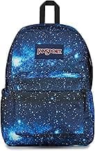 JanSport SuperBreak Plus Backpack with Padded 15-inch Laptop Sleeve and Integrated Bottle Pocket - Spacious and Durable Daypack for Work and Travel - Stellar Starfield