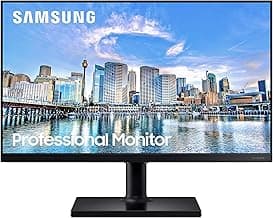 SAMSUNG FT45 Series 27-Inch FHD 1080p Computer Monitor, 75Hz, IPS Panel, HDMI, USB Hub, Height Adjustable Stand, 3 Yr WRNTY (LF27T450FQNXGO),Black