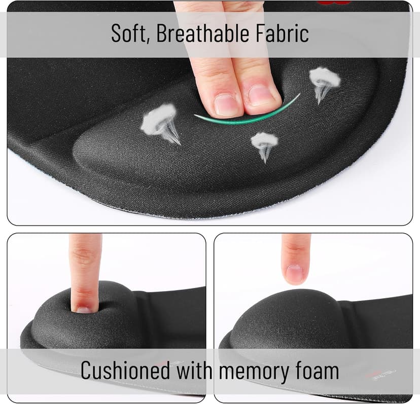 Mr. Pen- Mouse Pad with Wrist Support, Ergonomic Pad, Gel Gaming Support, Back to School Supplies