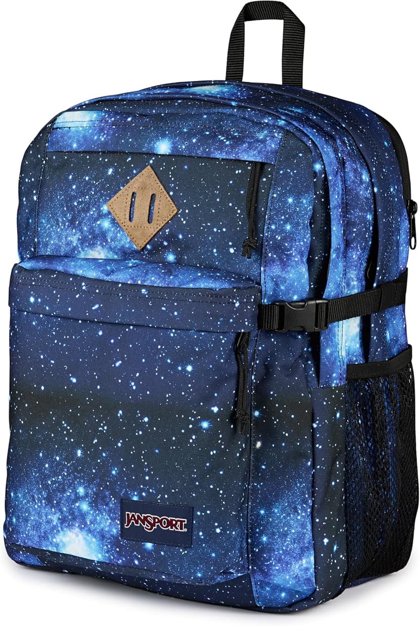 JanSport Main Campus Backpack - Travel or Work Backpack with 15-Inch Laptop Sleeve and Dual Water Bottle Pockets, Stellar Starfield