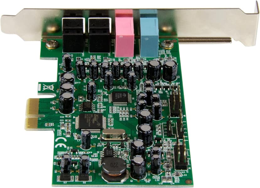 StarTech.com 7.1 Channel Sound Card - PCI Express - 24-bit - 192KHz - SPDIF Digital Optical and 3.5mm Analog Audio (PEXSOUND7CH)