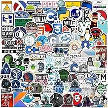 100 PCS Programming Stickers for Developers, Coders, Programmers, Hackers, and Engineers | Laptop Decals for Tech Enthusiasts