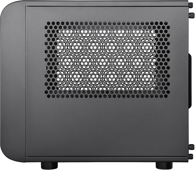 Thermaltake Core V1 SPCC Mini ITX Cube Gaming Computer Case Chassis, Interchangeable Side Panels, Black Edition, CA-1B8-00S1WN-00