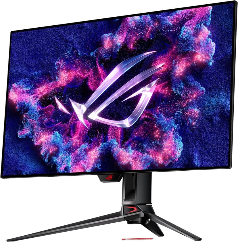 ASUS ROG Swift 32” 4K OLED Gaming Monitor (PG32UCDP) - WOLED, Dual Mode (4K 240Hz, FHD 480Hz), 0.03ms, G-SYNC Compatible, Custom Heatsink, AI Gaming, 99% DCI-P3,True 10-bit, USB-C 90W, 3yr Warranty