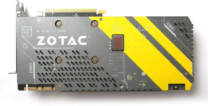 ZOTAC GeForce GTX 1080 AMP! Edition, ZT-P10800C-10P, 8GB GDDR5X Ice Storm Cooling, Metal Wraparound Carbon ExoArmor exterior, Ultra-wide 100mm Fans Gaming Graphics Card
