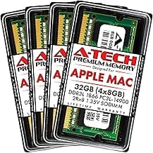 A-Tech 32GB (4x8GB) RAM for Apple iMac Late 2015 27 inch Retina 5K | DDR3L 1866MHz / 1867MHz PC3L-14900 1.35V 204-Pin SODIMM Memory Upgrade Kit