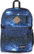 JanSport Main Campus Backpack - Travel or Work Backpack with 15-Inch Laptop Sleeve and Dual Water Bottle Pockets, Stellar Starfield
