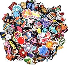 Shoe Charms, Lot of 25,40,80,100,120,160,200,450 PCS Clip Buckle Charms Random PVC Different for Clog Shoes Decoration Charms